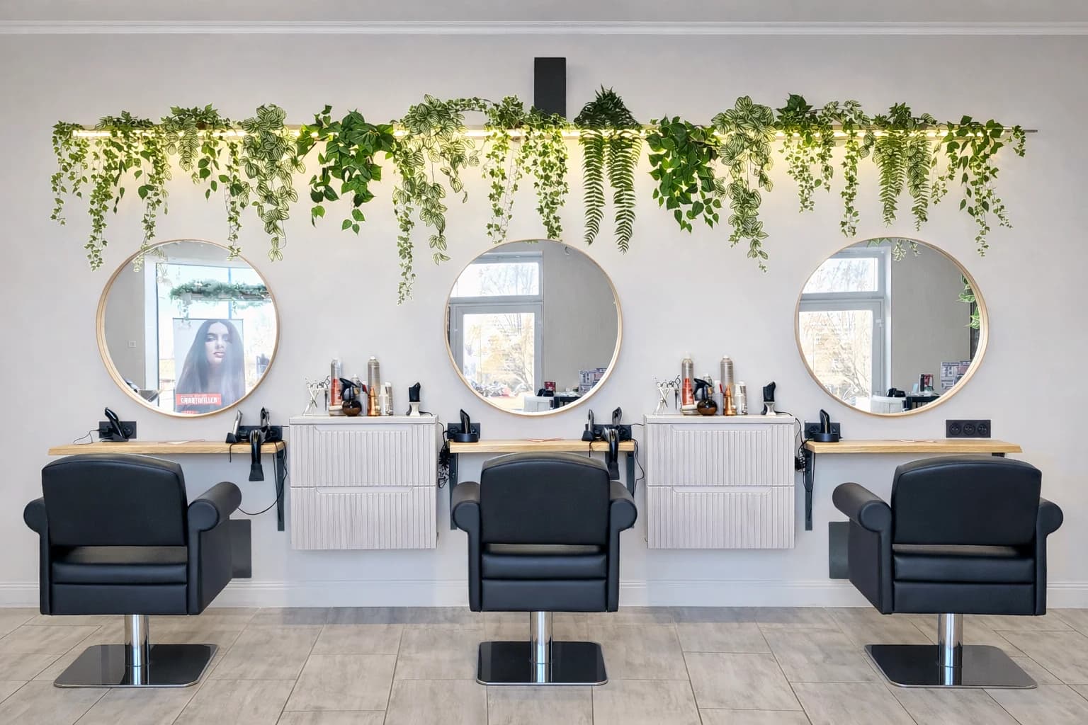 Les postes de coiffage de Mon Salon